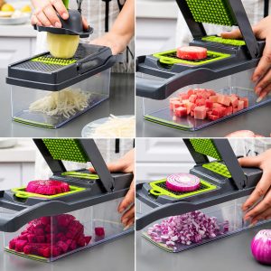 16-In-1 Multifunction Vegetable Chopper & Slicer Set - Image 3