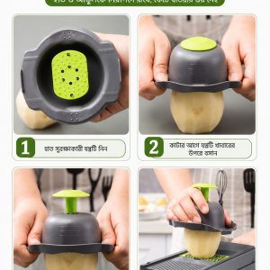 16-In-1 Multifunction Vegetable Chopper & Slicer Set - Image 6